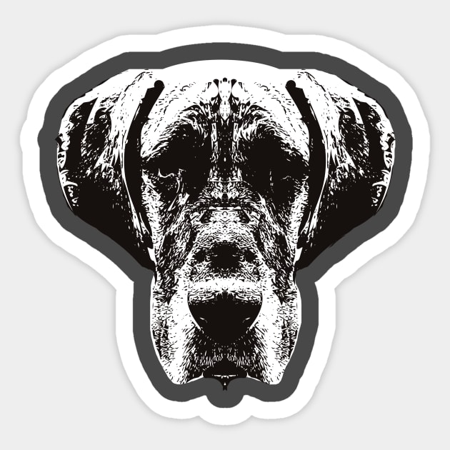 Great Dane - Dane Christmas Gifts Sticker by DoggyStyles